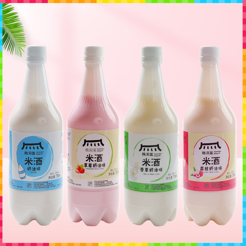 [밀크맛]크림+딸기크림+바닐라크림+리치크림-1병-750ml