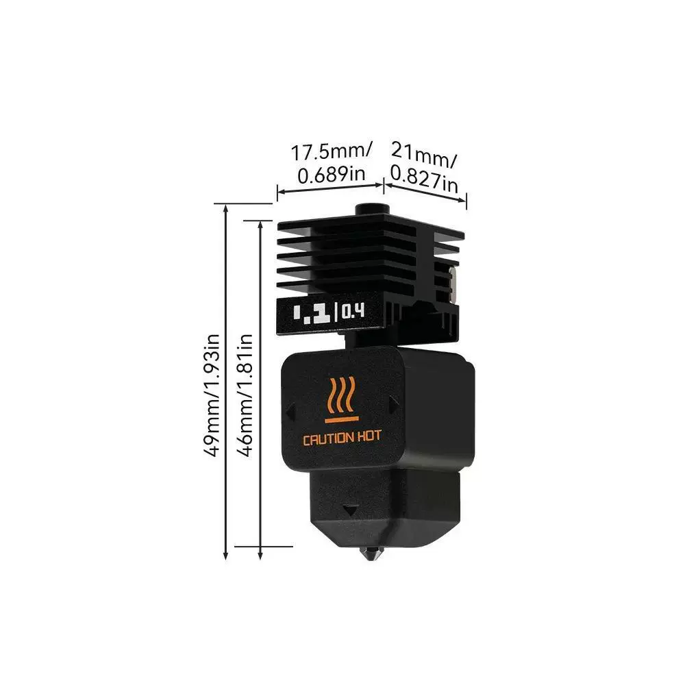 Bambu Lab Tuozhu New H2D, хотэнд с закалённым стальным соплом, экструдерная головка, аксессуар для 3D-принтера A1A1mini