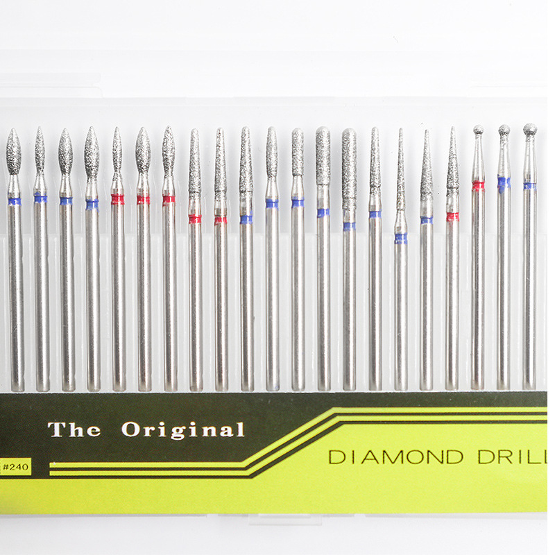 Cabeza de molienda frontal de Arte de uñas ruso 30 piezas de diamante removedor de uñas cabeza de molienda de piel muerta