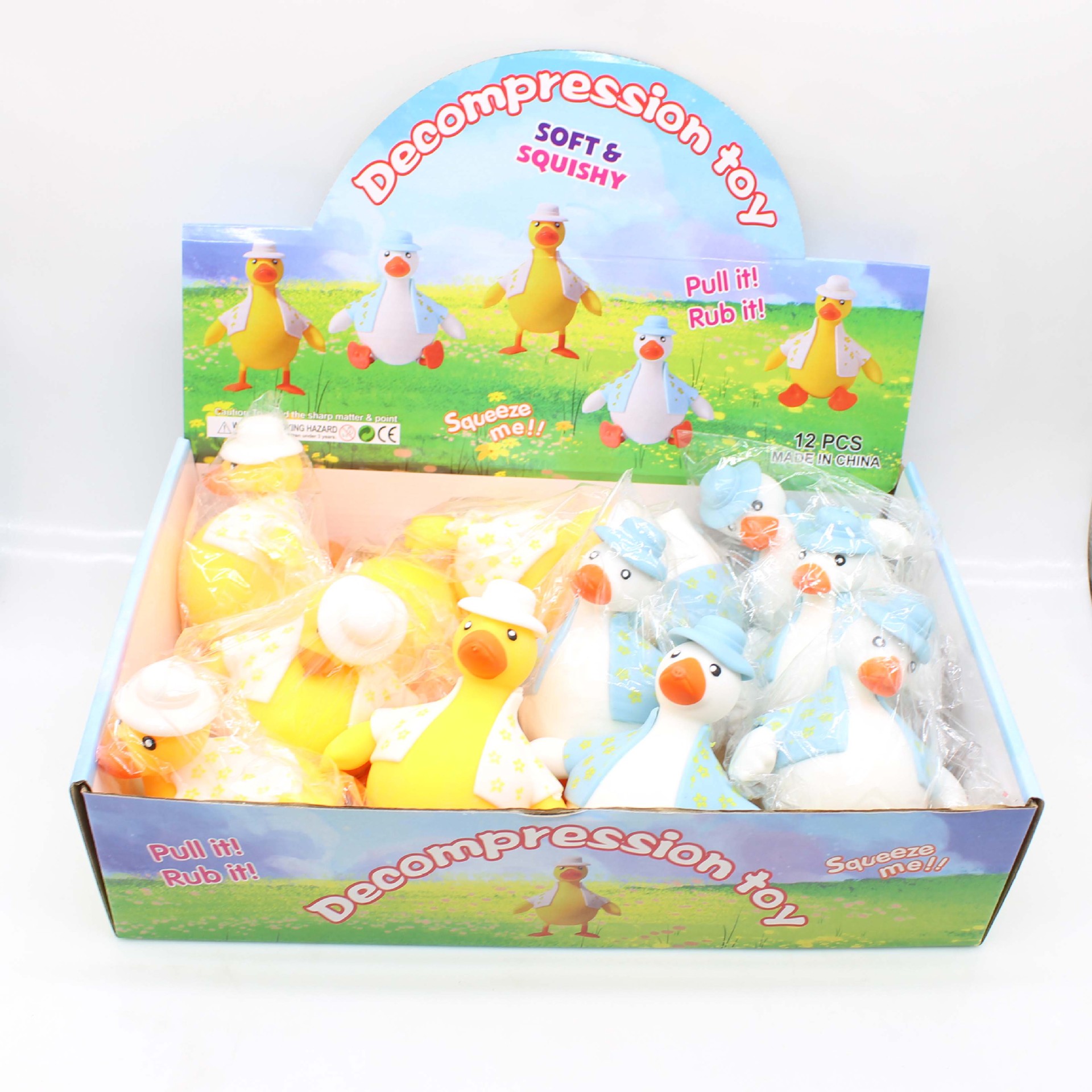 Fidget Toys Squishy Toy Duck TPR Cartoon Style Cute Novelty Squishy Toys display picture 5