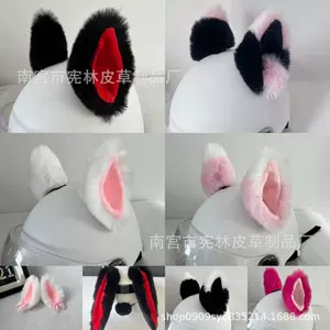 Helmet plush decoration motorcycle electric car helmet accessories cat ear