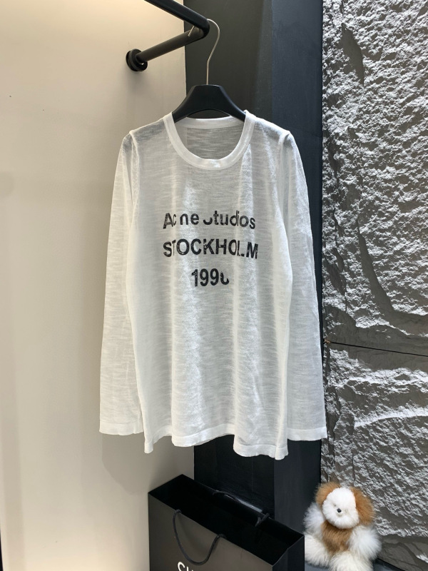 南油高端女装AC顶级2025夏季新款1996做旧字母宽松长袖防晒上衣女|undefined