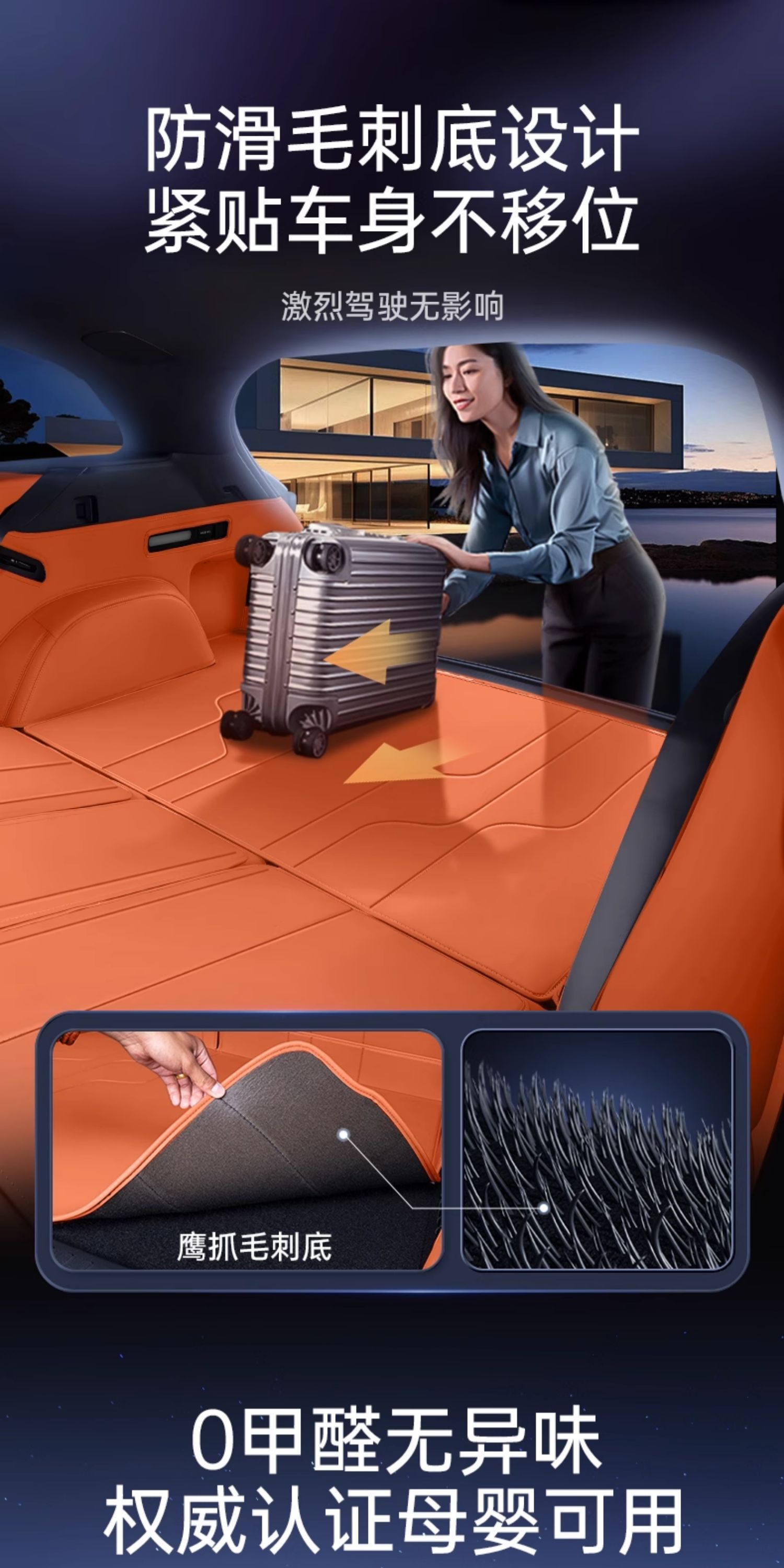 Suitable for Dark Blue S05 Trunk Mat Fully Surrounded by 2026 Changan Car Interior Modification Decorative Supplies Trunk Mat