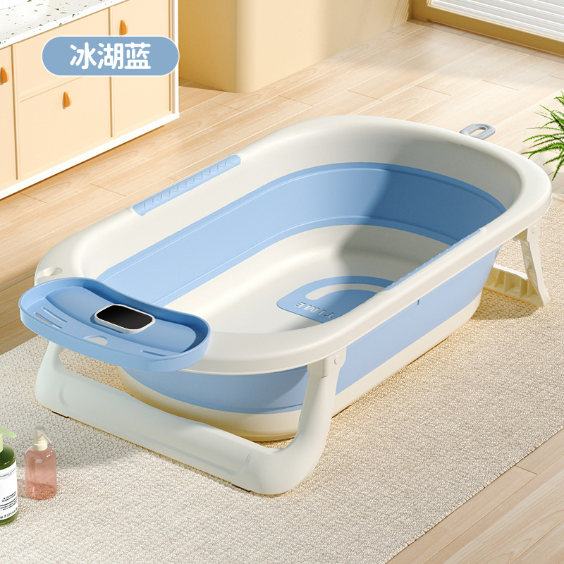 bañera de bebés sensible al calor bañera de bebés plegable bañera de plástico doméstica bañera de bebés bañera de bebés artículos recién nacidos