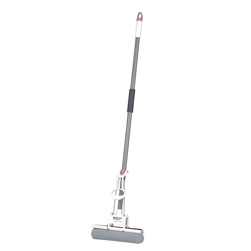New Popular Domestic Sales Model of Viscose Mop, Basic Model with Spray-Painted Thickened Straight Rod, Cushioning Sponge Grip Rod, and Large Absorbent Cotton Head