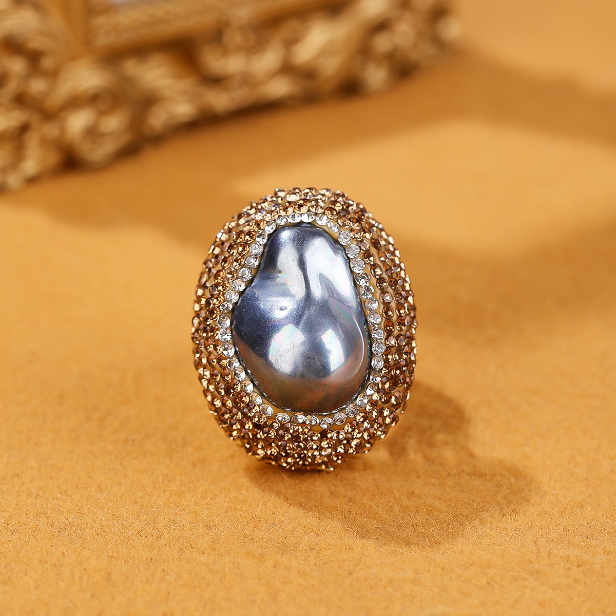 20g Weight Rhinestones, Pearl, Shell Inlay Material Open Rings Classification Adjustable Ring Size 1 Piece Quantity Daily Occasion Copper Material Geometric Pattern All Seasons Season Women's Gender Inlay Design IG Style Style IG Style Geometric Copper Rhinestones Pearl Shell Open Rings In Bulk 12