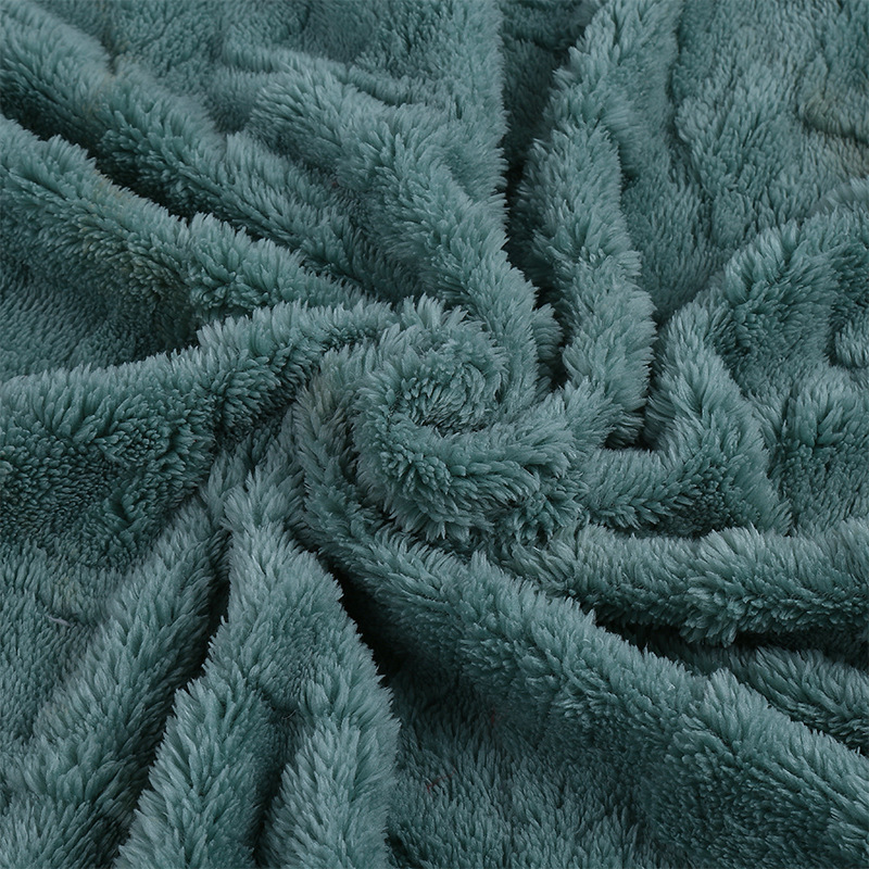 Wholesale of double-sided jacquard diamond-shaped velvet fabric, warp knitted polyester velvet fabric, double-sided comfort-cotton velvet home clothing and blanket fabric detail image 5