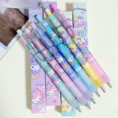 Sanrio blind box gel pen Kuromi Melody student stationery press water pen signature pen exam pen