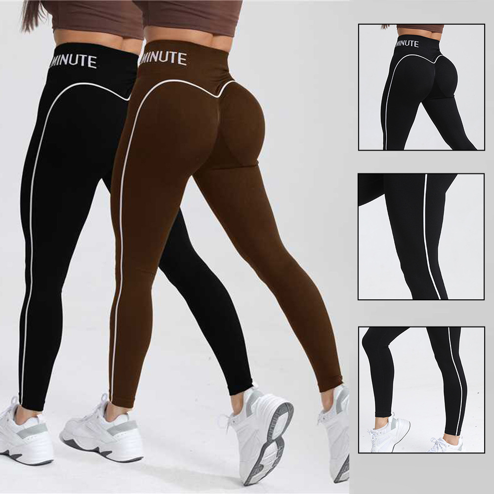 Cross-Border Autumn Yoga Pants for Women, Fitness Wear, High-Waisted Butt-Lifting Pilates Pants, Nude-Feeling Outerwear Fitness Pants