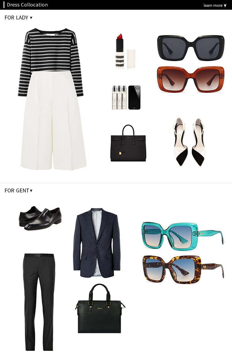 Cross border foreign trade new modern retro square frame sunglasses INS style street style big name sunglasses 9147_voghion.com