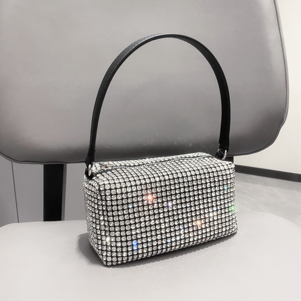 Borsa da donna transfrontaliera piena di diamanti borsa a tracolla borsa a tracolla con strass lucidi borsa da donna fatta a mano borsa da donna con diamanti_voghion.com