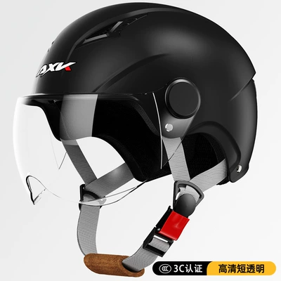 Carefully Selected 3C Certified Electric Motosiklet kaskı (dəbilqə) - 3c-matte-black-short-transparent