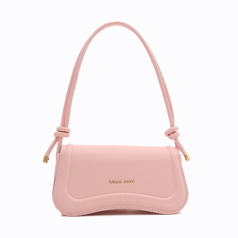 Textura bolso de axila portátil 2024 primavera nueva moda bolso de mensajero francés color sólido bolso cuadrado pequeño retro de un solo hombro