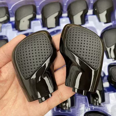 Suitable for Volkswagen Cc, Golf, New Passat, Magotan, Sagitar Automatic Transmission Gear Shift Knob Side Cover Modification (Sürətlər qutusu və əl tormozu başlıqları) - perforated-side-cover