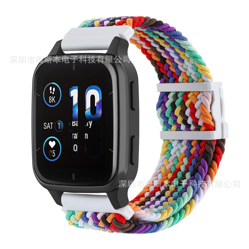 Suitable for Jiaming Garmin Venu Sq 2 nylon woven strap elastic magnetic wrist strap