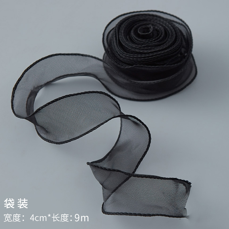 1cm de poliéster personalizado cinta de color sólido flor de regalo de embalaje cinta de impresión de logotipo cinta de impresión