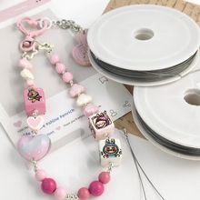 无弹性软钢丝线串珠引线引针细钢丝diy手机链串珠饰品配件材料