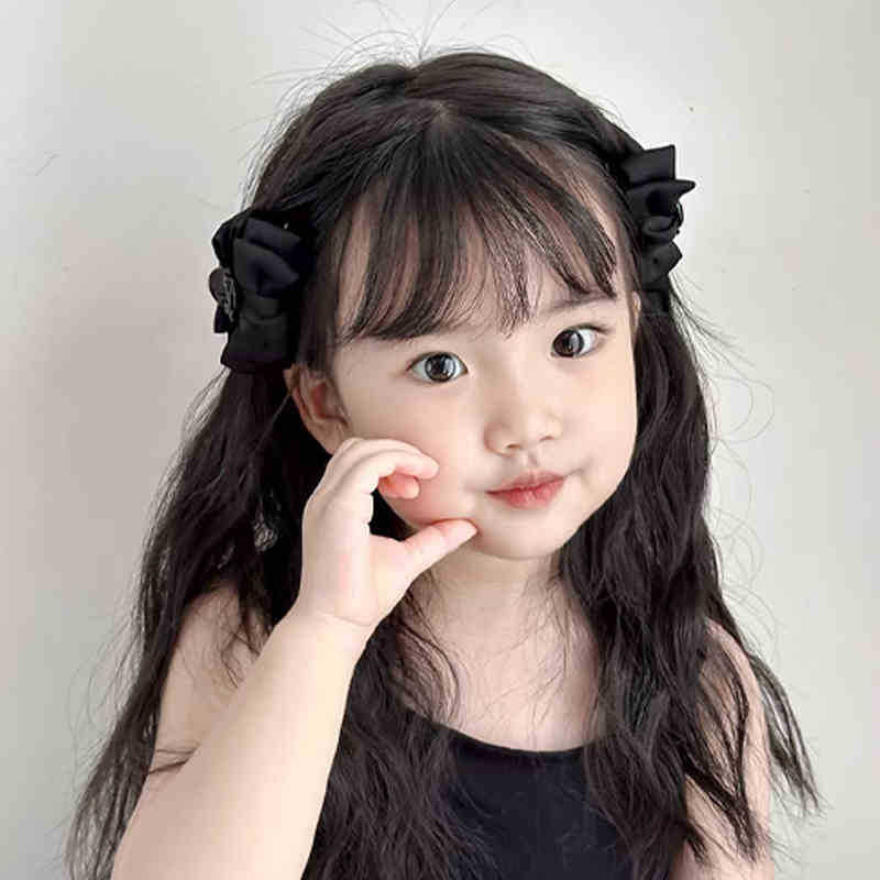 2025新型の両面蝶結びの小さいクリップの女の子の気質の精霊の耳のピンの側の前髪の砕毛のカードの女性|undefined