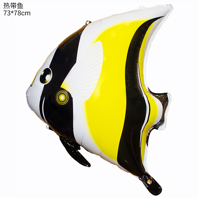 Nuevo globo de animales marinos globo de tiburón decoración de fiesta langosta delfín medusa mundo submarino globo de película de aluminio