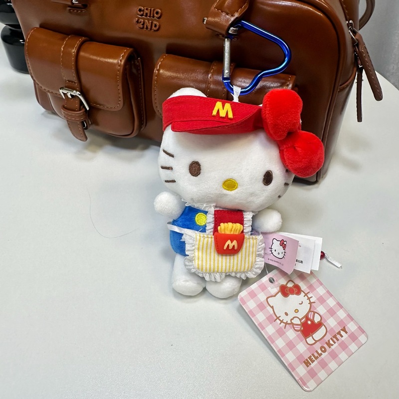 本物の KT ハローキティ ハローキティ シェフよだれかけバッグ ペンダント人形人形ギフト キーホルダー ペンダント|undefined