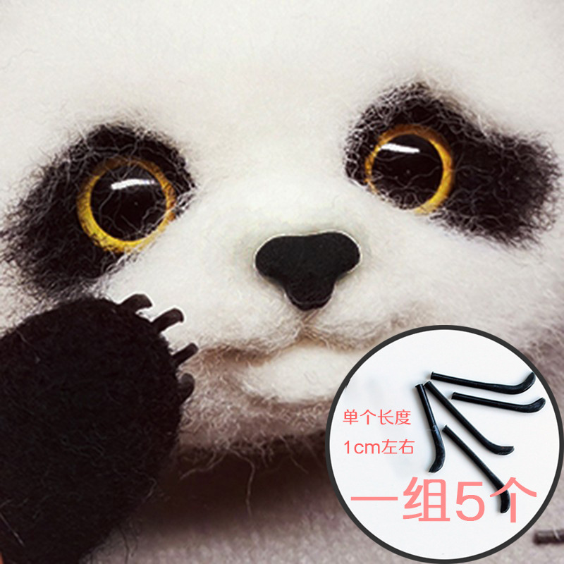 Colección de accesorios para perros animal perro conejo hámster barba ojos lengua lana fieltro poke gato familia hecho a mano