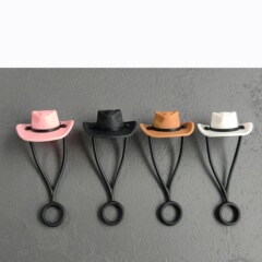 アマゾンシリカゲルのカウボーイ帽子のスタンレーカップのストローの装飾の部品のカウボーイの帽子のストローのストローの蓋
