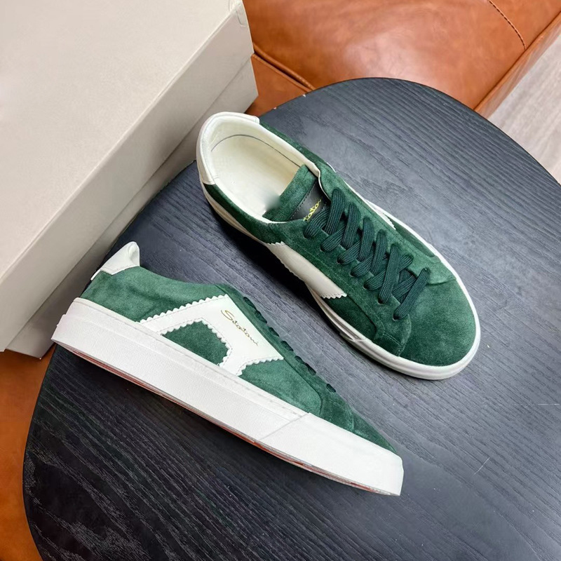Aiguhua 2024 New High-end Men's Casual Sneakers Leather Cow Anti-wool Trendy Bachelor Style All-match Men's Shoes Board