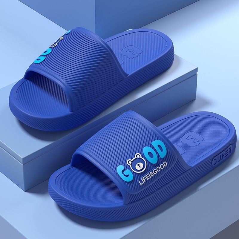 Slippers for Men, Non-Slip, Anti-Odor, Fashionable Thick-Soled Summer Slippers, Ultra-Soft Sole, Slip-On Style for Adults