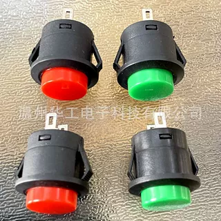 R13-507卡式PB-02自复位按钮开关按下通电 16mm无锁圆形