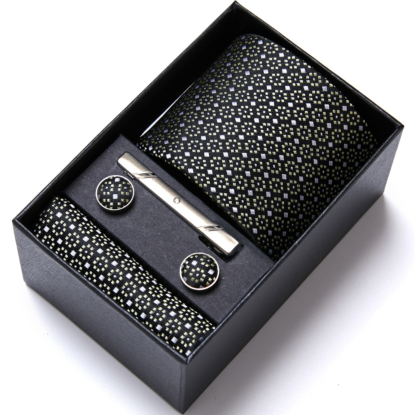 Fabricante en stock de los hombres corbata caja regalo traje ropa formal negocios boda trabajo grupo camisa accesorios verano nuevo