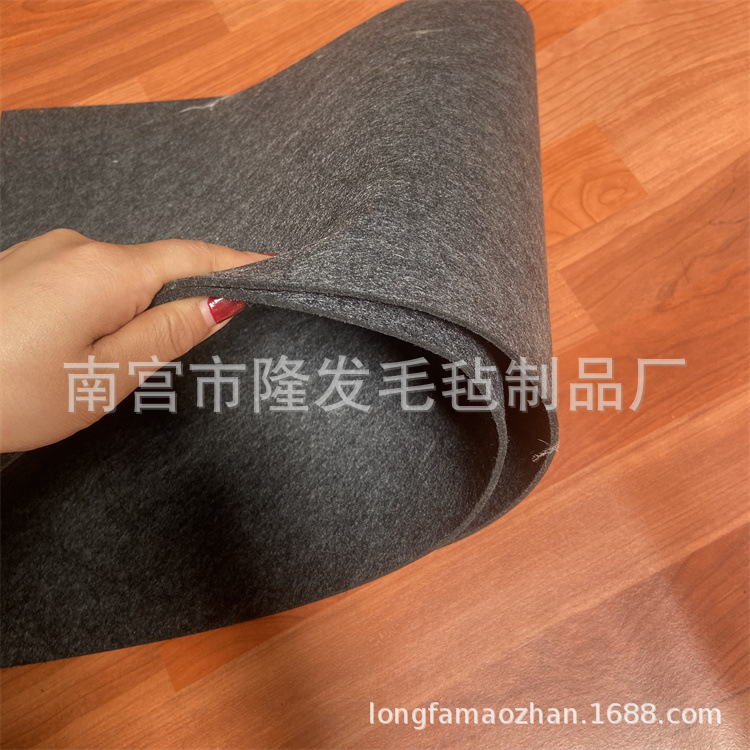 汽车轮毂罩挡泥板复合用厚克重棉毡 1200g涤纶针刺无纺布毛毡