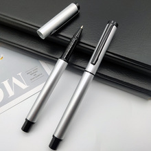 批发商务金属签字笔金属笔杆宝珠笔中性笔广告笔刻字logo办公水笔