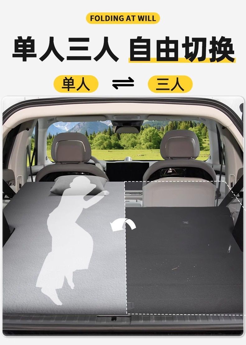 26 Models of Zeekr 7X Trunk-Specific Inflatable Mattress, Inflatable Bed, Air Mattress, Car Bed, Rear Memory Foam Camping