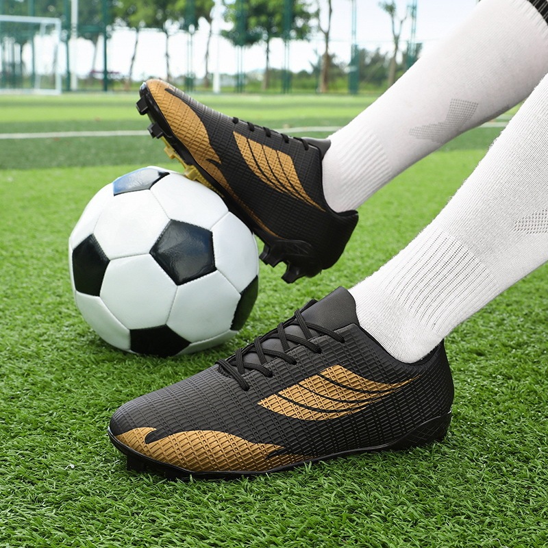 子供用サイズ 31-45 プロフェッショナルトレーニングサッカーシューズロートップレザースパイクサッカースニーカーロートップユースシューズ|undefined
