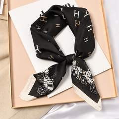 Women's versatile scarf for spring and autumn, small square scarf for women, stylish and trendy, neck scarf, scarf, neck protector, summer tie, women's hair tie