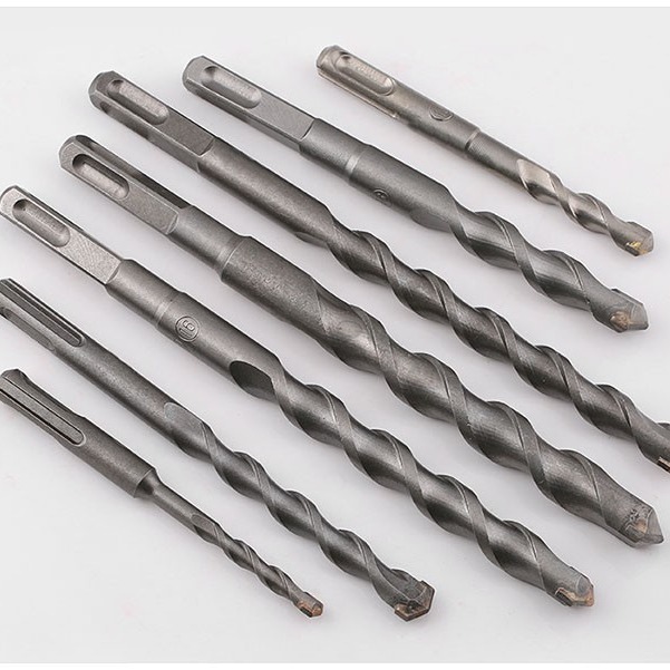 Square shank four-pit alloy electric hammer drill bit concrete through wall opening percussion drill bit wall opening drill bit