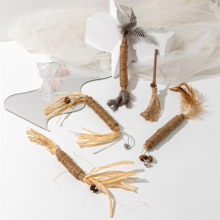 Shake the sound of Polygonum aspium insect gall fruit grinding stick cat toy hemp rope Polygonum aspium cat stick cat bite toy manufacturers