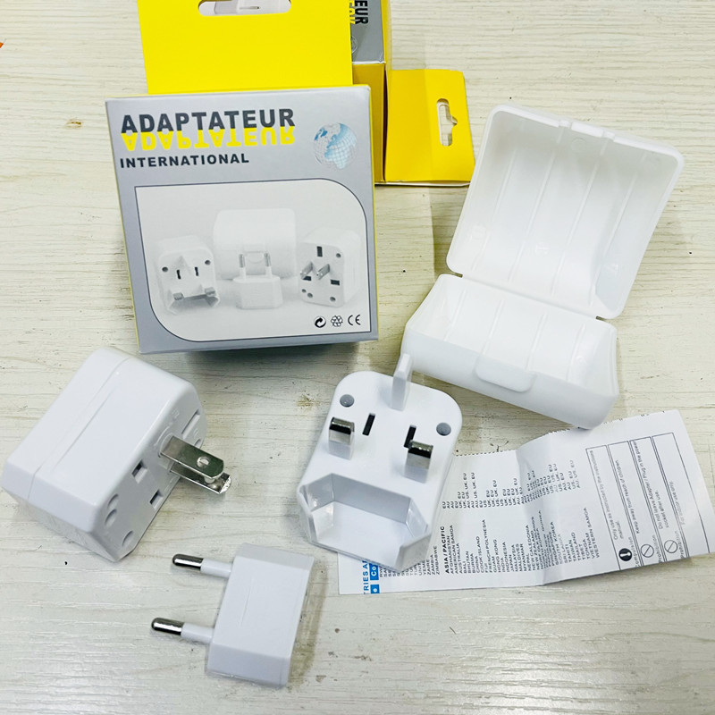 多国通用组合三件套转换插头旅游多功能三合一转换插座英美澳欧规