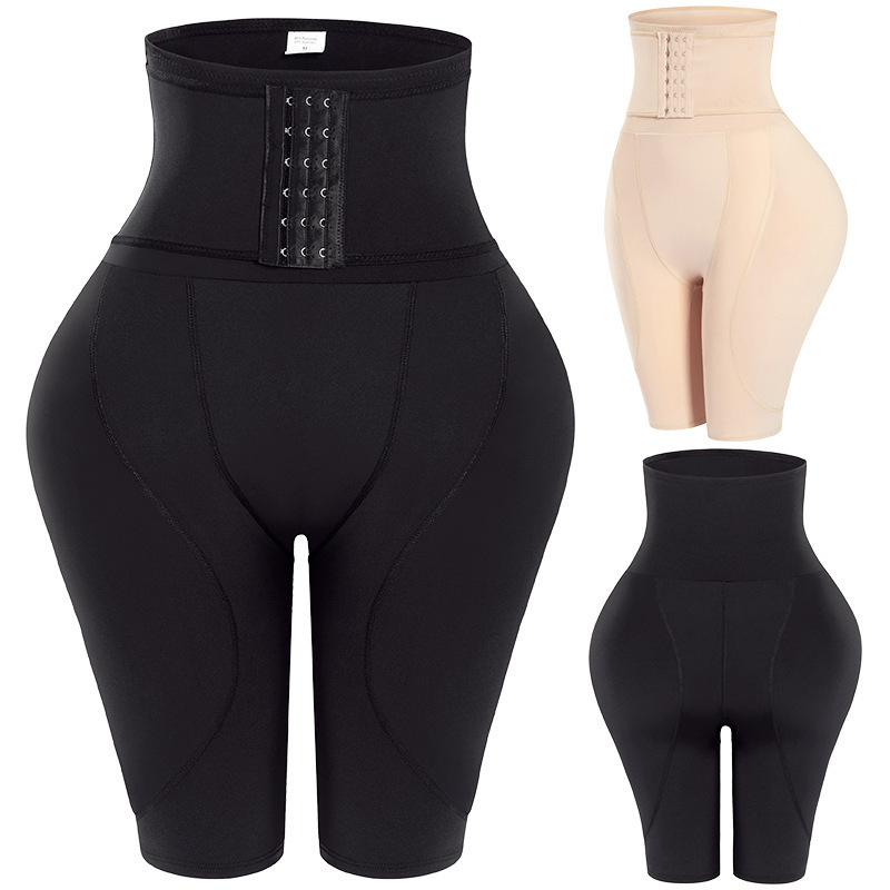 Women's hip-enhancing underwear, shaping panties for a beautiful butt and hips, high-waisted tummy control panties with sponge padding for a fuller bottom