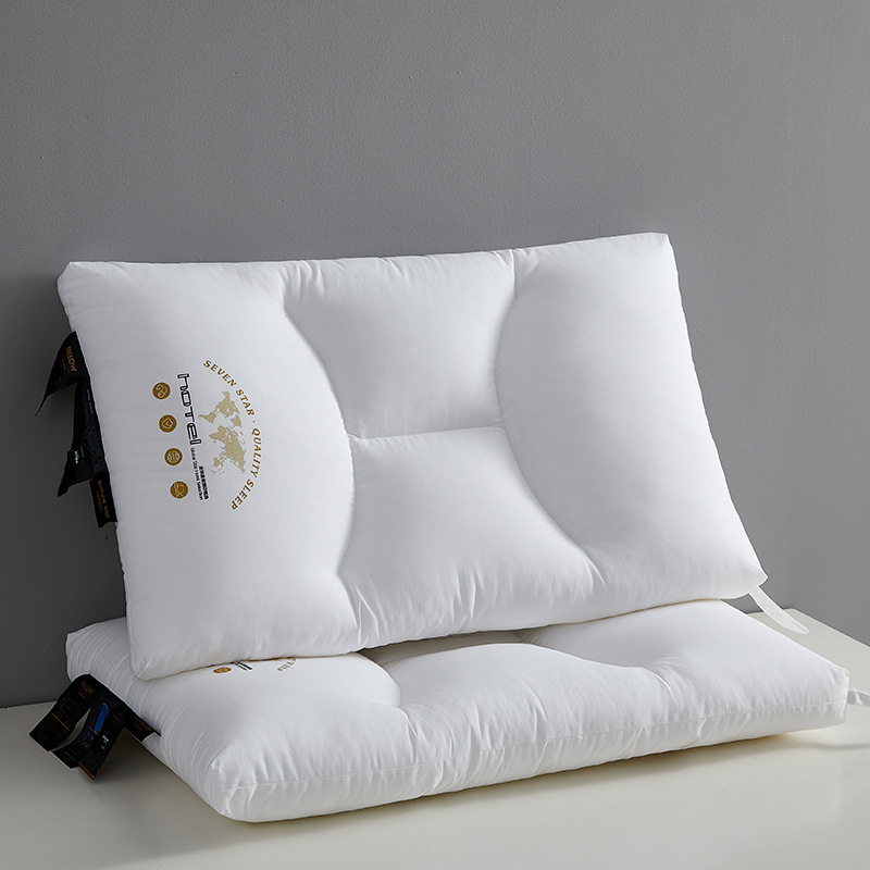 60番手純綿羽根繊維枕芯A級母子用ネックピロー家庭用睡眠補助学生用ホテル用枕