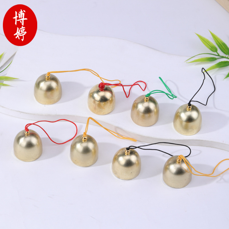 Alloy Christmas Bell Wind Chime Pendant DIY Handmade New Year's Door Hanging Decoration Pendant Accessories Small Ornaments Materials Wholesale