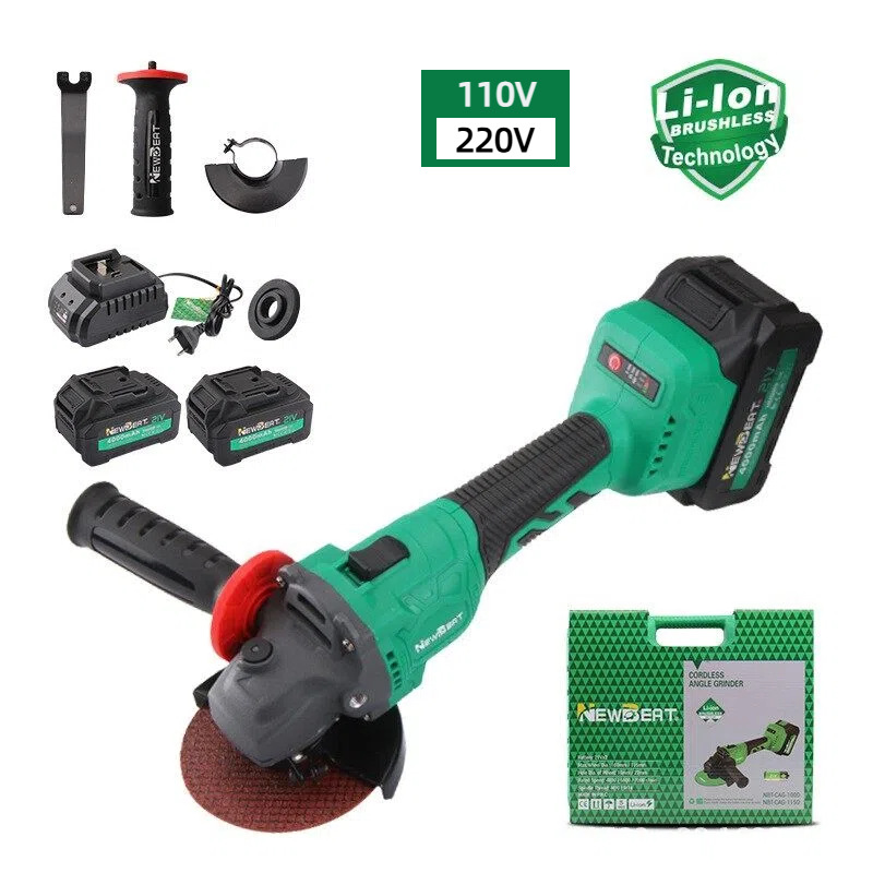 跨境爆款工业级21V无刷锂电角磨机切割打磨多功能锂电角磨机CEUL