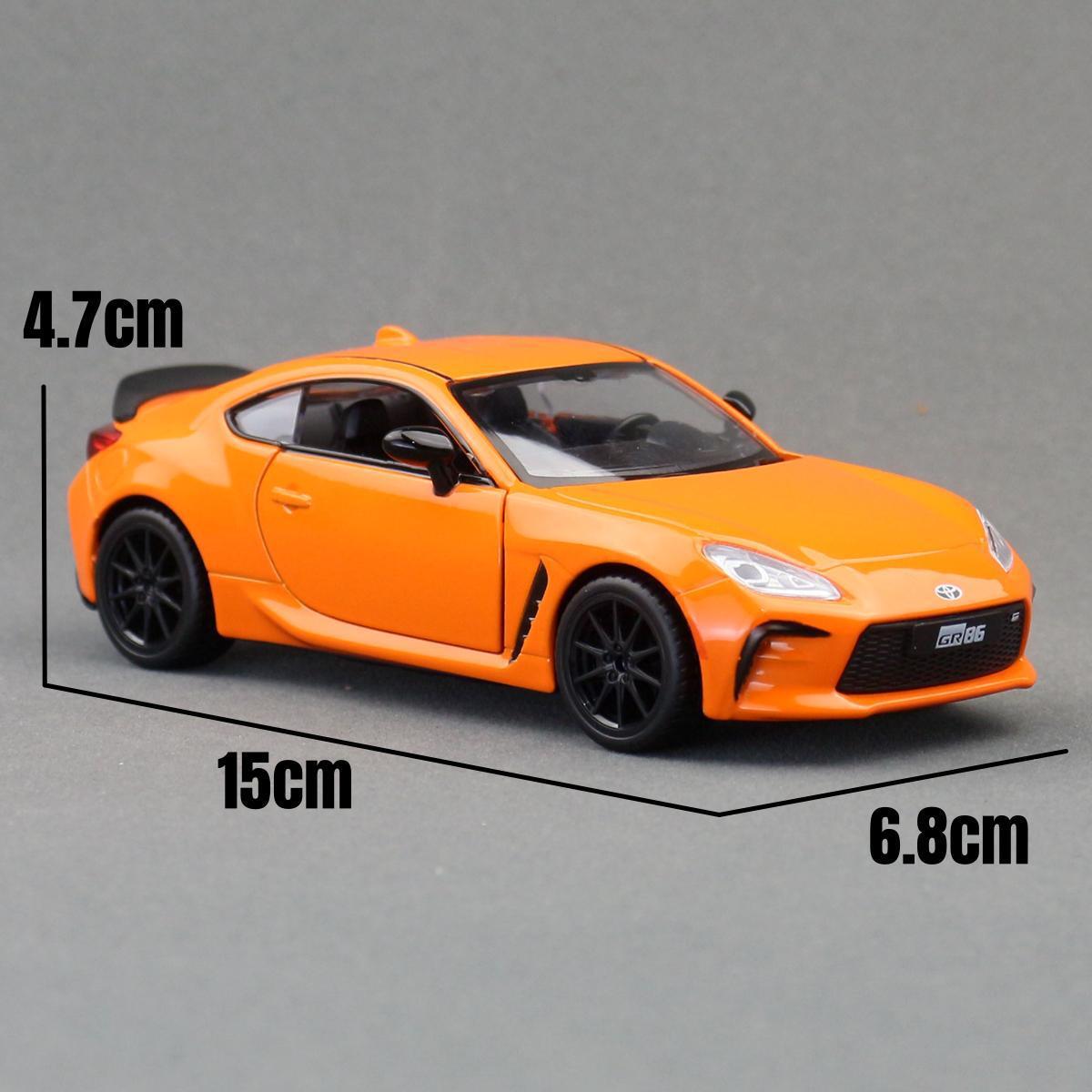 カラーパー1:28トヨタGR86スーパースポーツカー玩具合金車モデルリターンドア音光玩具88742