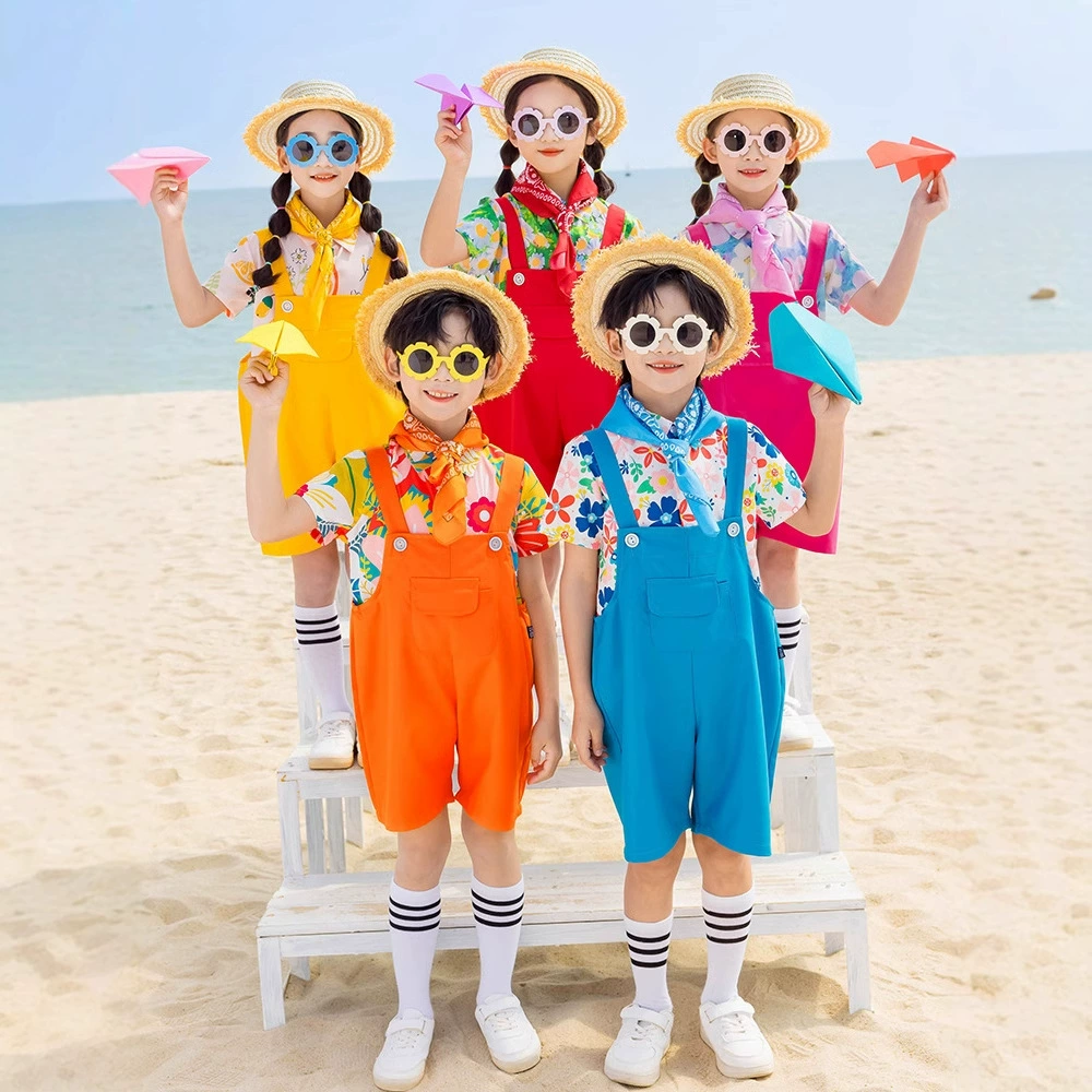 Детская одежда для семейных представлений учащихся начальной школы, классная форма, комбинезоны, форма для детского сада, выпускные фотографии, хор.