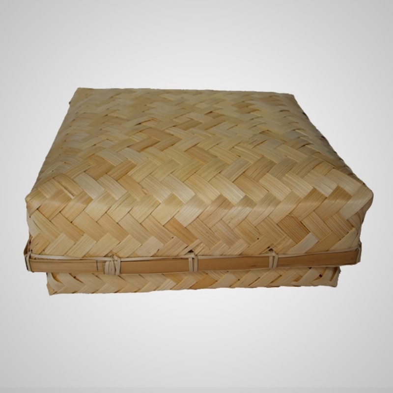 Caja de Bambú Tejido con Tapa Hecho a Mano para Empaque de Zongzi y Pasteles de Luna image 10