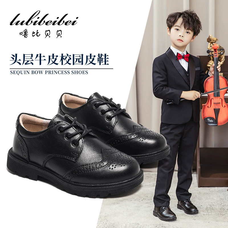 Новые кожаные туфли для мальчиков Lubi, спортивная обувь из натуральной кожи на мягкой подошве, студенческая детская обувь, большие детские туфли на плоской подошве, доставка на один год.