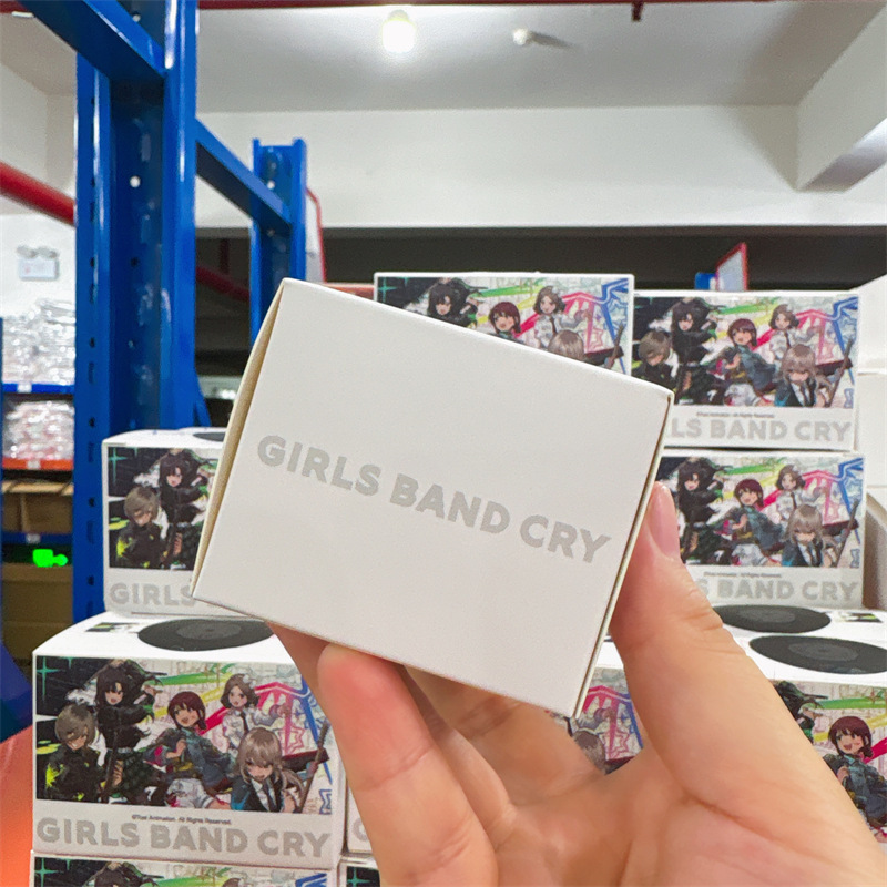 正規認定「Crying Girl Band」スクエアコールドスタンピングバッジブラインドボックスアニメ谷二次元周辺機器|undefined