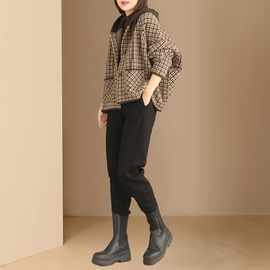 秋季欧货秋冬装厚短外套女士冬季2025新款春秋装风衣外贸剪标夹棉