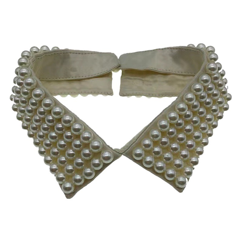 Fábrica profesional collar falso hecho a mano uñas perla collar falso ropa de mujer accesorios de moda del todo fósforo collar falso pequeño artículo