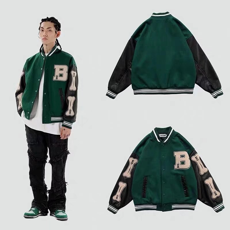 Tide, autumn baseball uniform, retro couple clothing, jacket, loose fit, American style